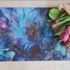 Ammonite Swirl Glass Chopping Board – Rectangular