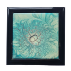 Aqua Ammonite Trinket Jewellery Box
