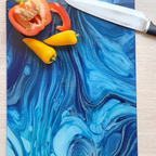 Blue Dali Glass Chopping Board – Rectangular