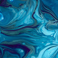Blue Dali Glass Chopping Board – Square