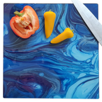 Blue Dali Glass Chopping Board – Square