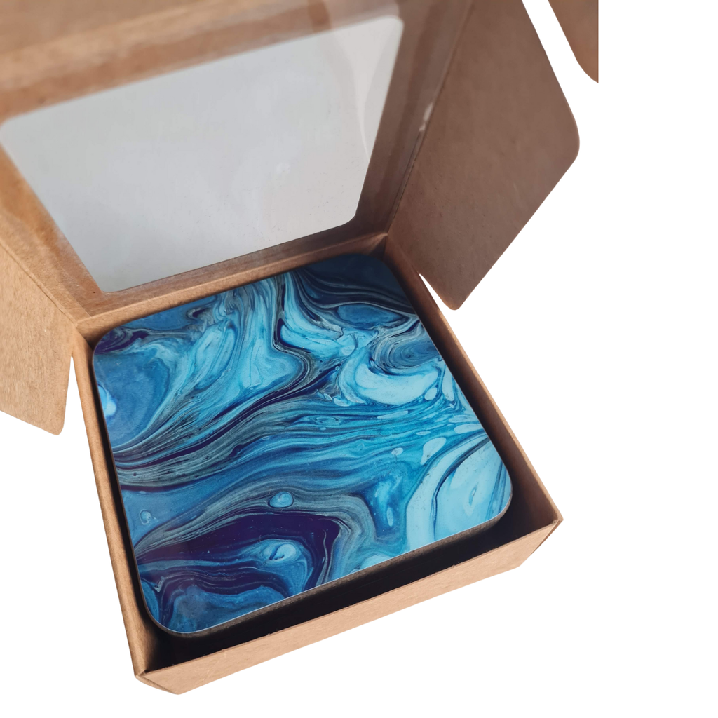 Blue Dali Art Coaster