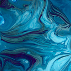 Blue Dali Art Card