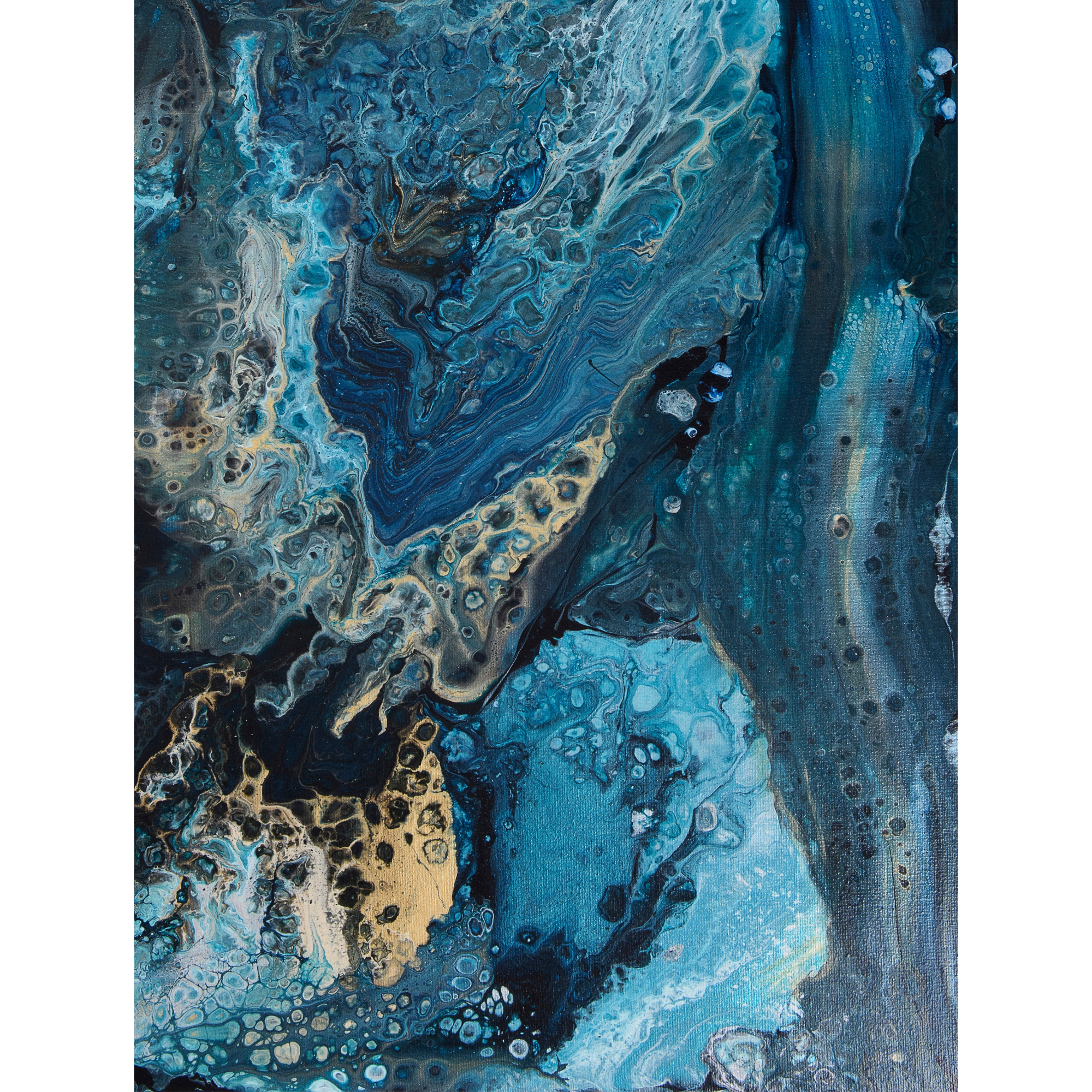 Coastal Waters Glass Chopping Board – Rectangular