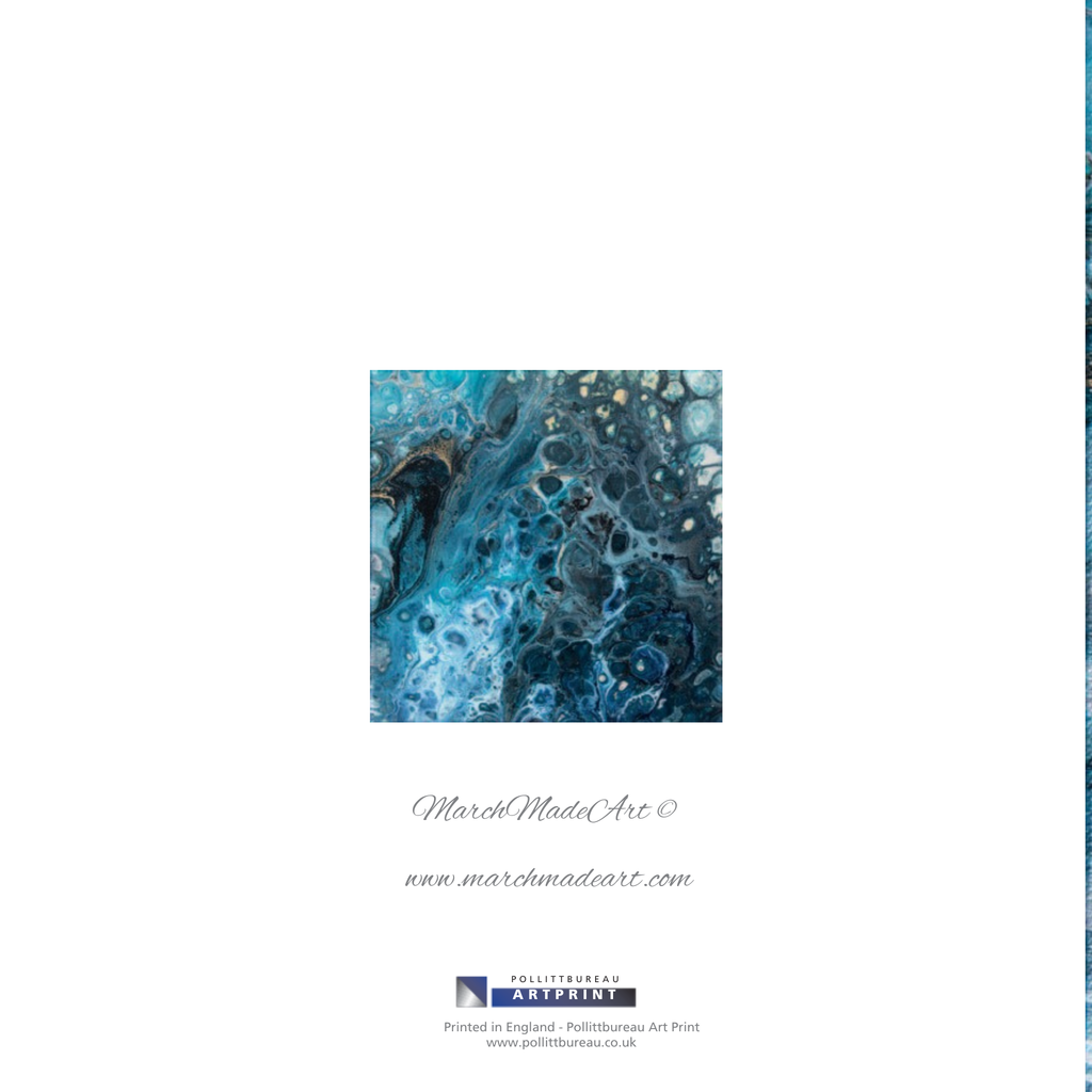 Dark Rock Pool Art Card