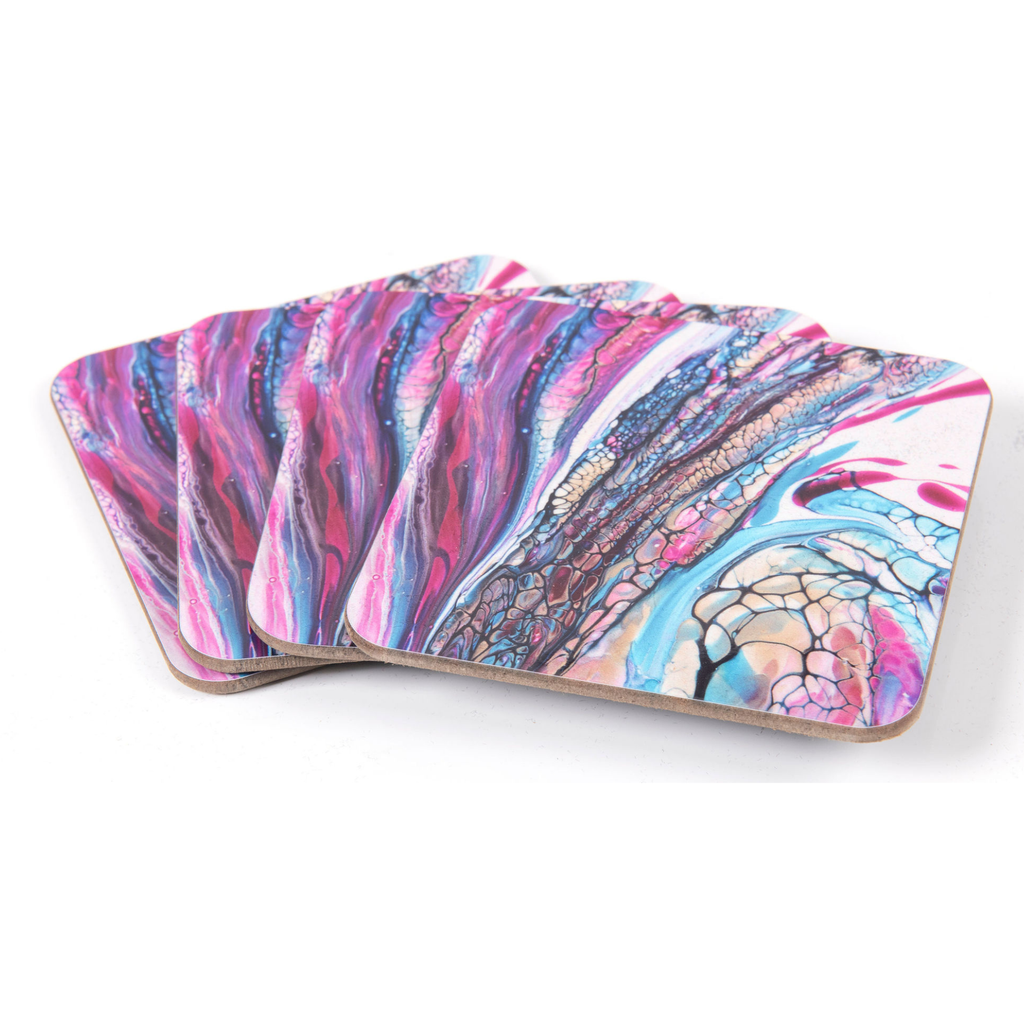 End of the Rainbow Art Coaster