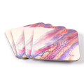 Sunset Swipe Art Coaster