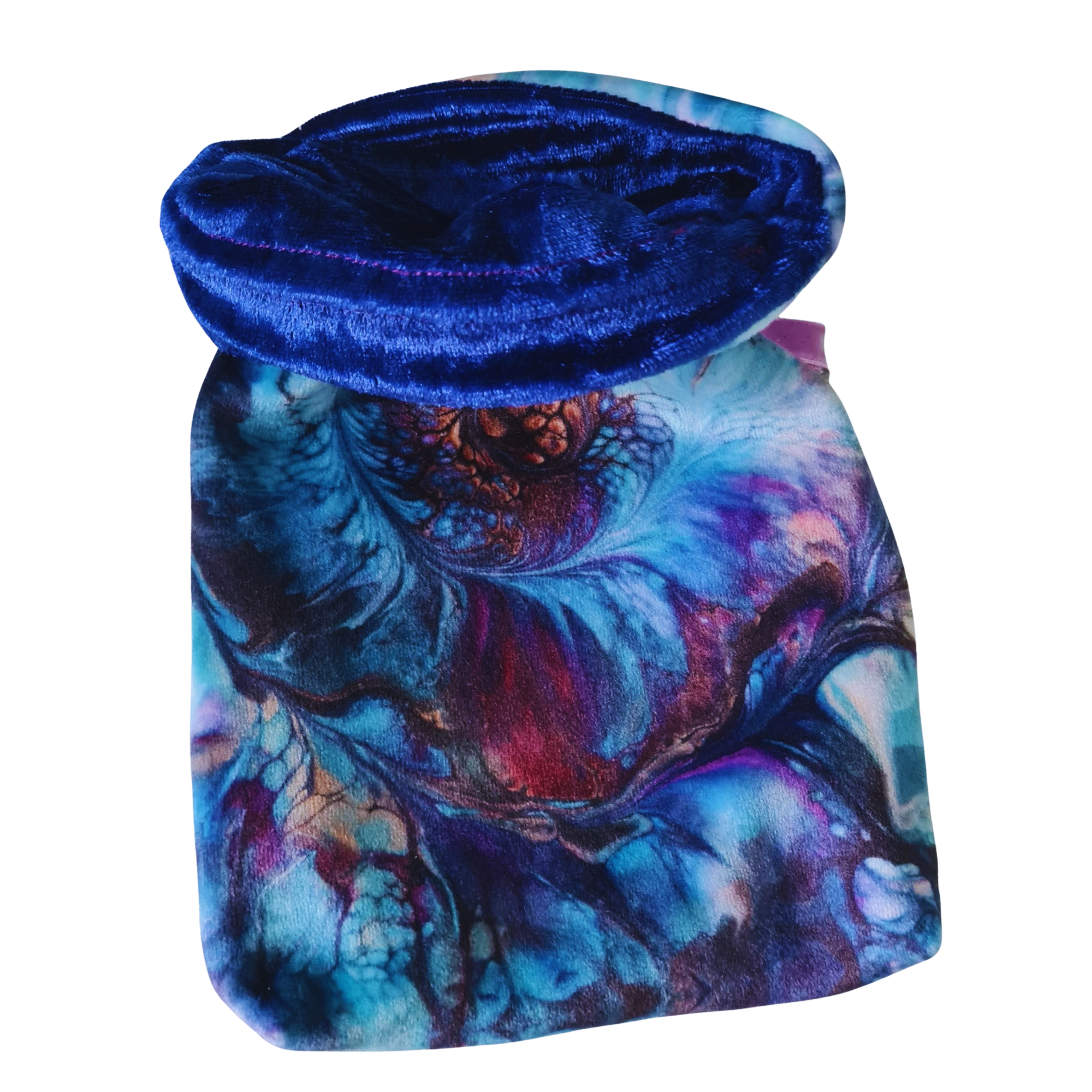 Ammonite Swirl Velvet Tarot Bag and Altar Set