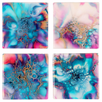 Hand painted Fantasy Tile Coaster