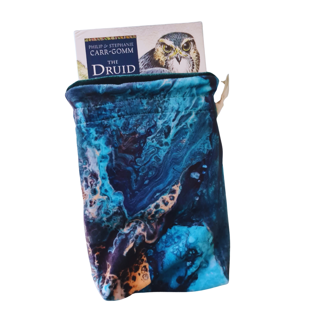 Coastal Waters Velvet Tarot Bag and Altar Cloth Set