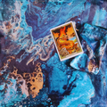 Coastal Waters Velvet Tarot Bag and Altar Cloth Set
