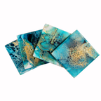 Hand Painted Deep Sea Anenome Tile Coaster