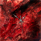 Dragons Fire Glass Wall Clock