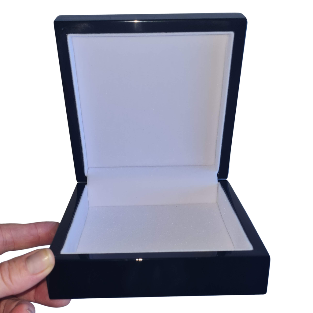 Aqua and Silver Trinket Jewellery Box