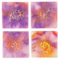 Hand Painted Summer Meadow Tile Coaster