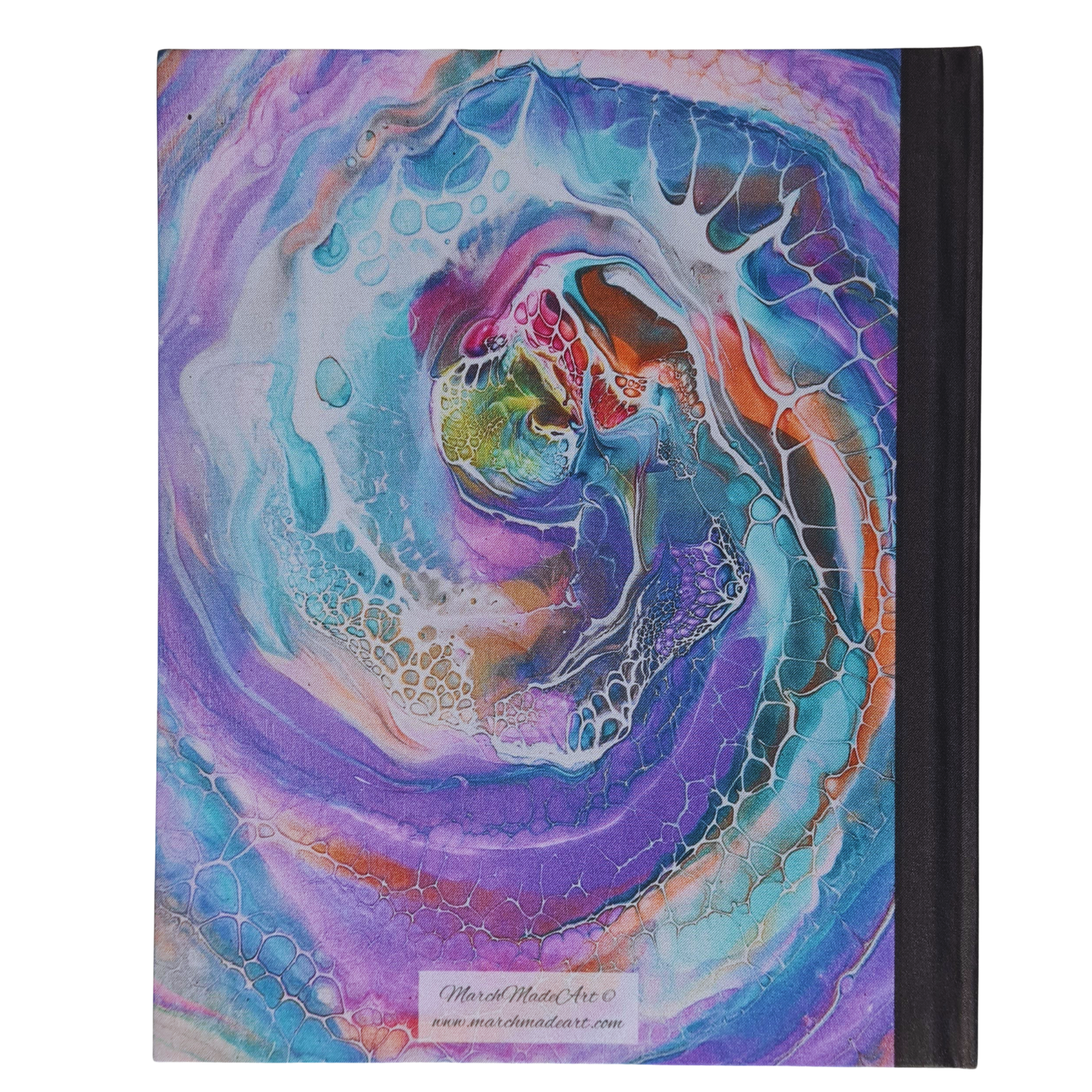 Rainbow Swirl Lined Notebook