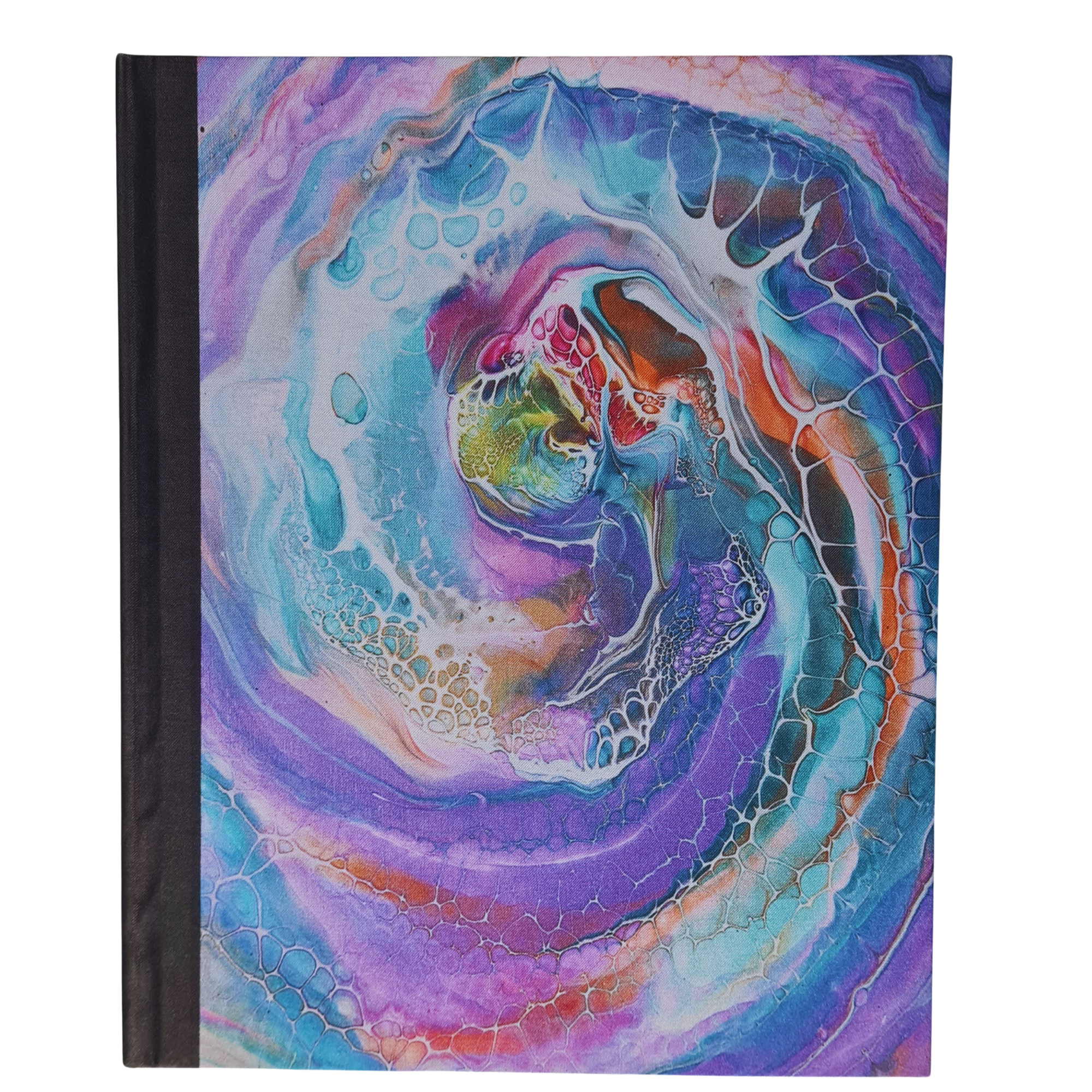 Rainbow Swirl Lined Notebook
