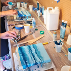 Paint Pouring & Cream Tea Workshop