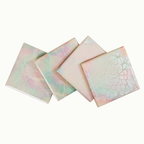 Hand Painted Pearlescent Tile Coaster